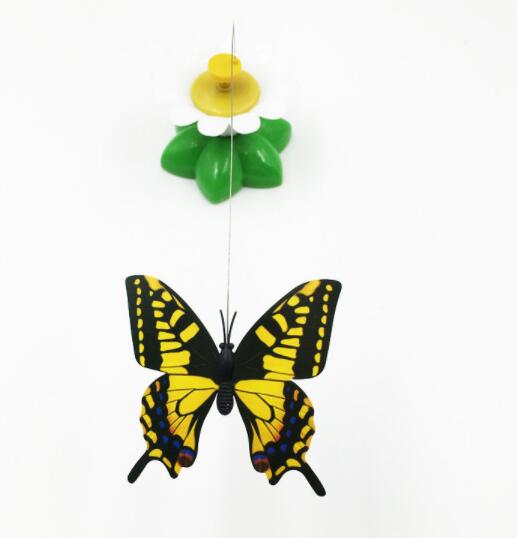 Electric Rotating Bird & Butterfly Cat Toy - Interactive Flower Teaser