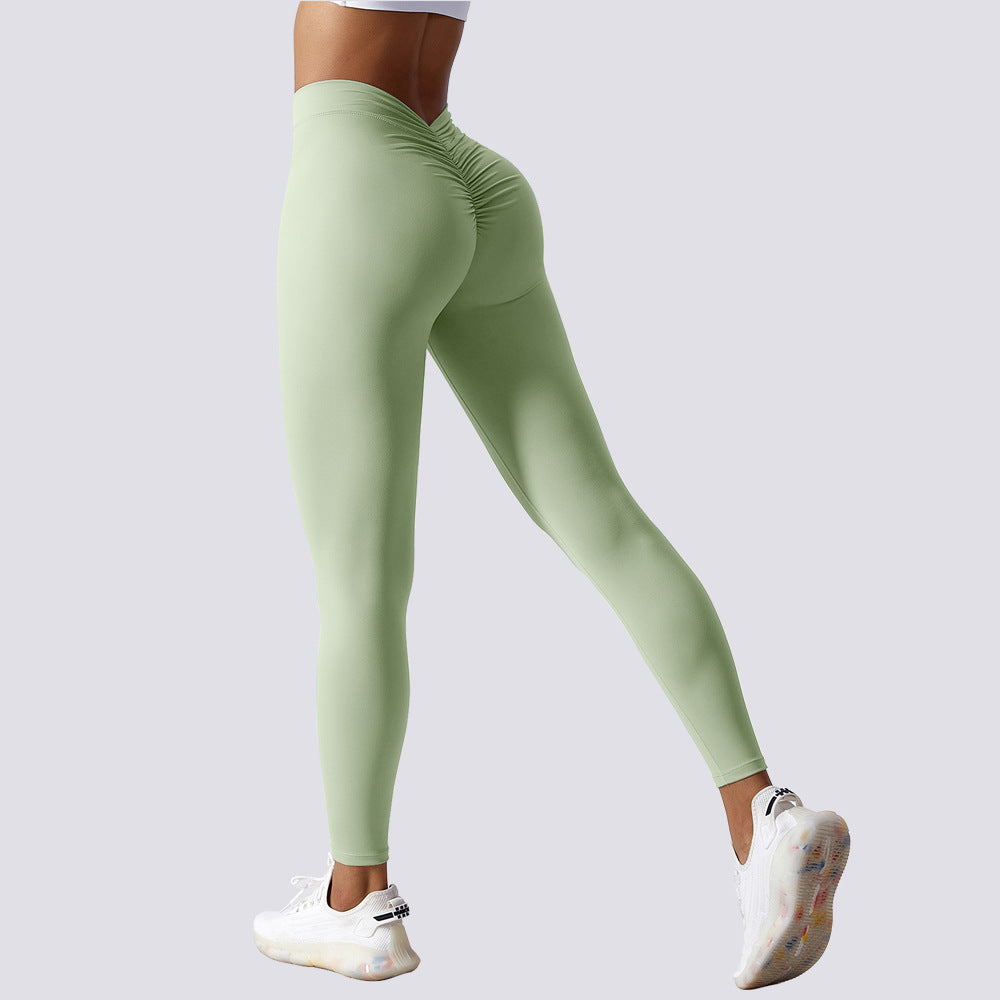 Women's Yoga Pants High Waist Lift Elastic Tight Fitness Trousers