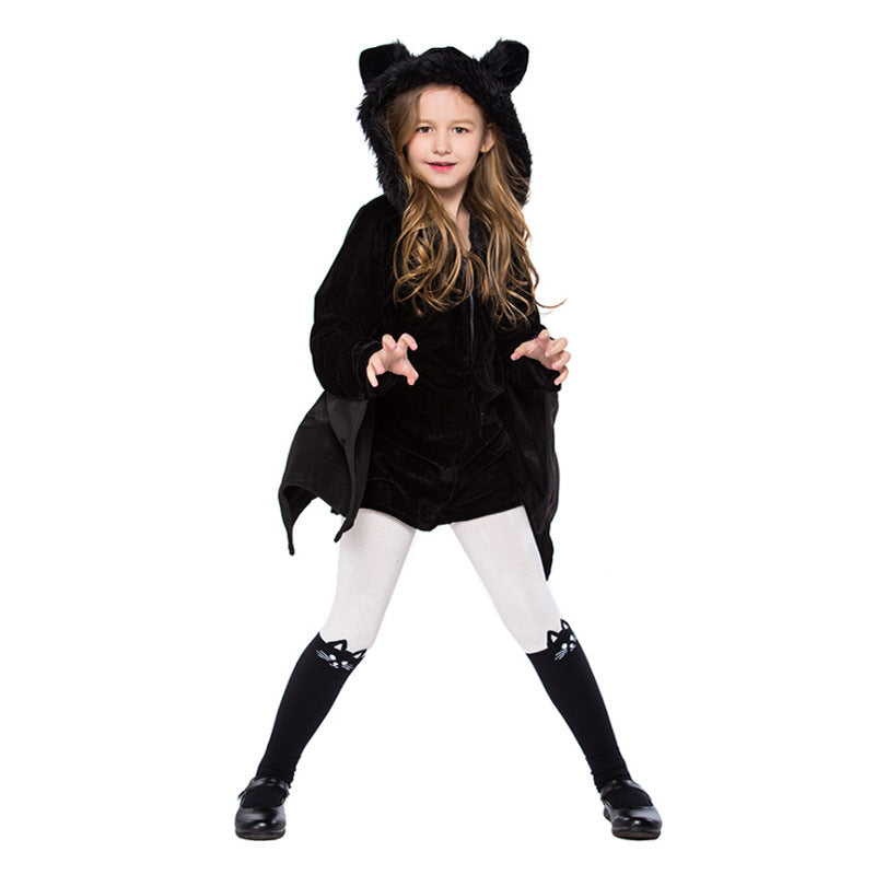 Halloween Children's Costume Black Bat Cosplay