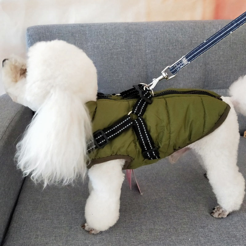 Waterproof Winter Dog Coat with Built-In Harness - Warm Jacket for Small to Large Dogs