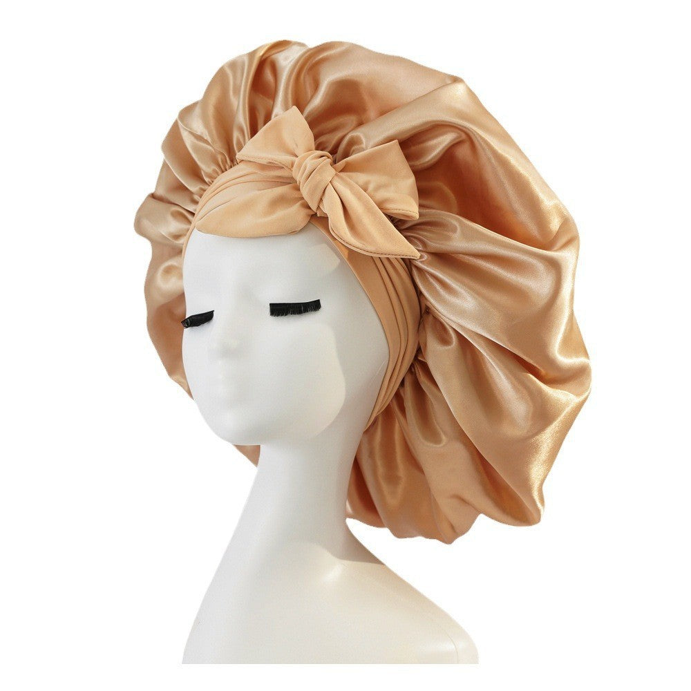 Satin Ribbon Round Hat Bow Imitation Silk Beauty and Hair Care