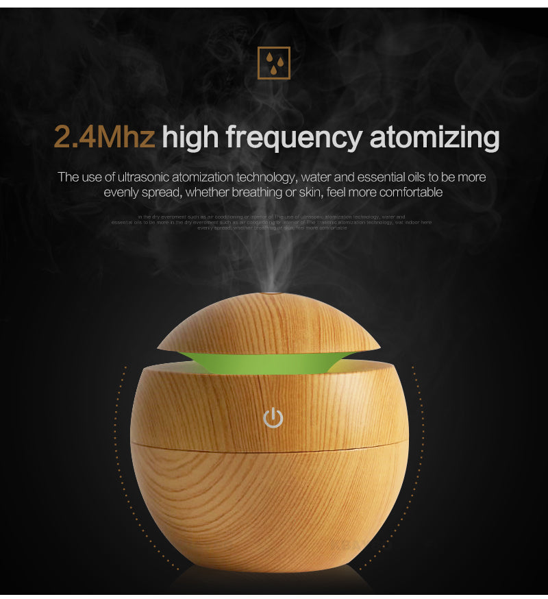 Aroma Essential Oil Ultrasonic Cold Steam Diffuser Air Humidifier