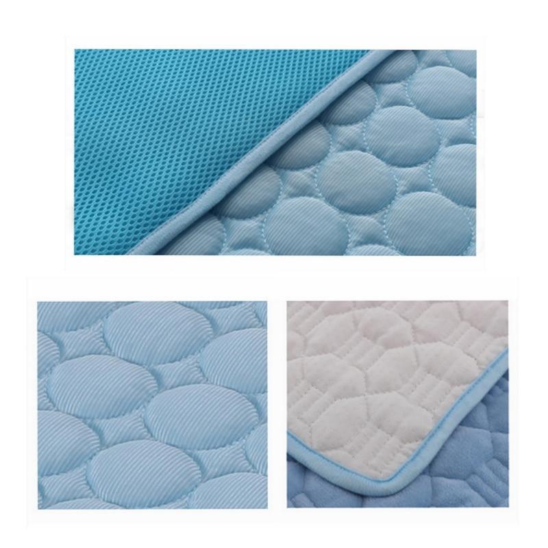 Pet Cooling Mat - Ice Silk Summer Bed Pad for Dogs & Cats, Multiple Sizes