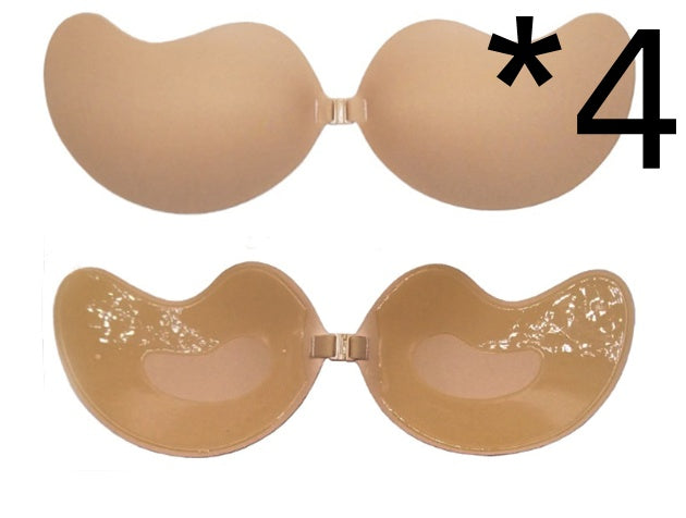 Invisible Push Up Bra Backless Strapless Seamless Front Closure