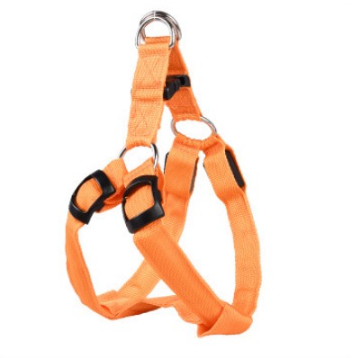 LED Light-Up Dog Harness - Glowing Reflective Chest Harness, USB or Battery