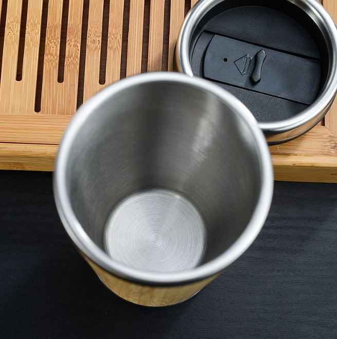 Bamboo Fiber Coffee Cup - Reusable Eco Travel Mug