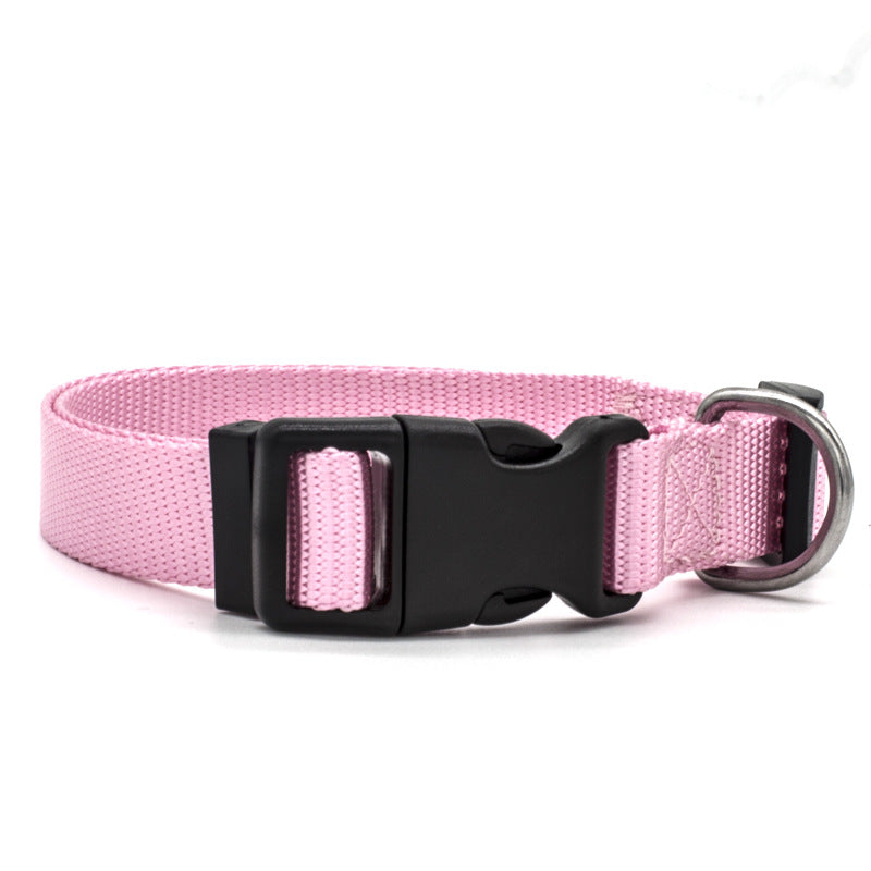 Adjustable Nylon Dog Collar - Durable Quick Release Collar for Dogs & Cats