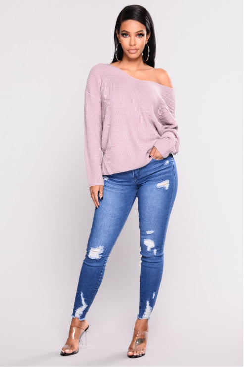 High Waist Stretch Slim Pencil Feet Pants