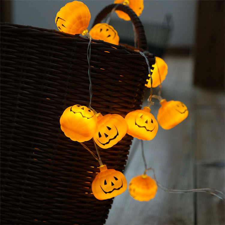 Halloween LED String Lights - Pumpkin, Ghost & Bat Fairy Lights for Indoor & Outdoor Decor