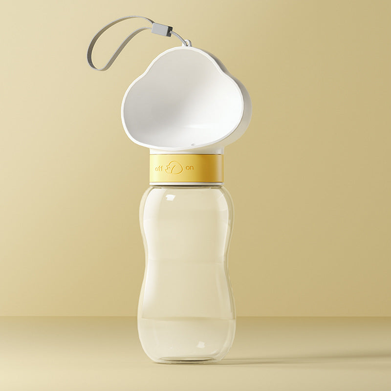 Cloud Dog Water Bottle - Portable Walking Drinker with Wide Bowl