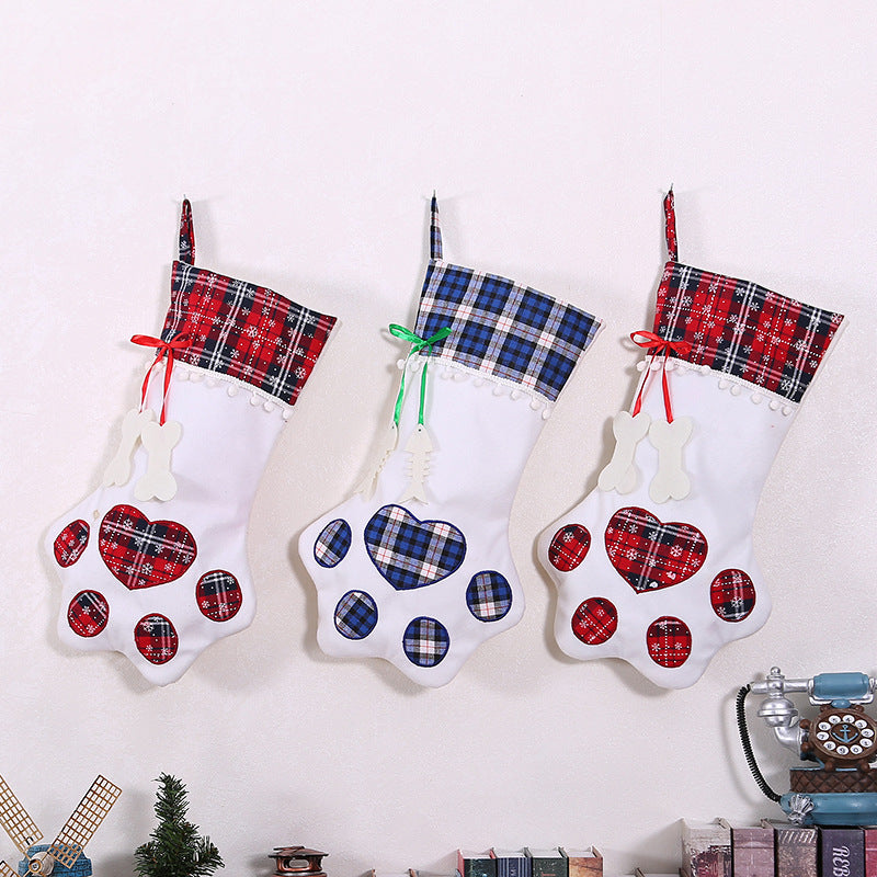 Christmas Dog Paw Stocking | Holiday Gift