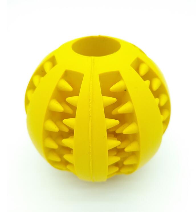 Slow Feeder Rubber Dog Ball - Treat Dispensing Chew Toy (5 cm / 7 cm)