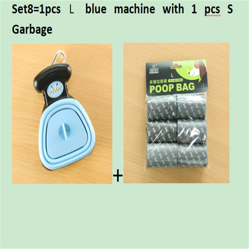 Foldable Travel Pooper Scooper - Portable Dog Poop Scoop with Degradable Bags