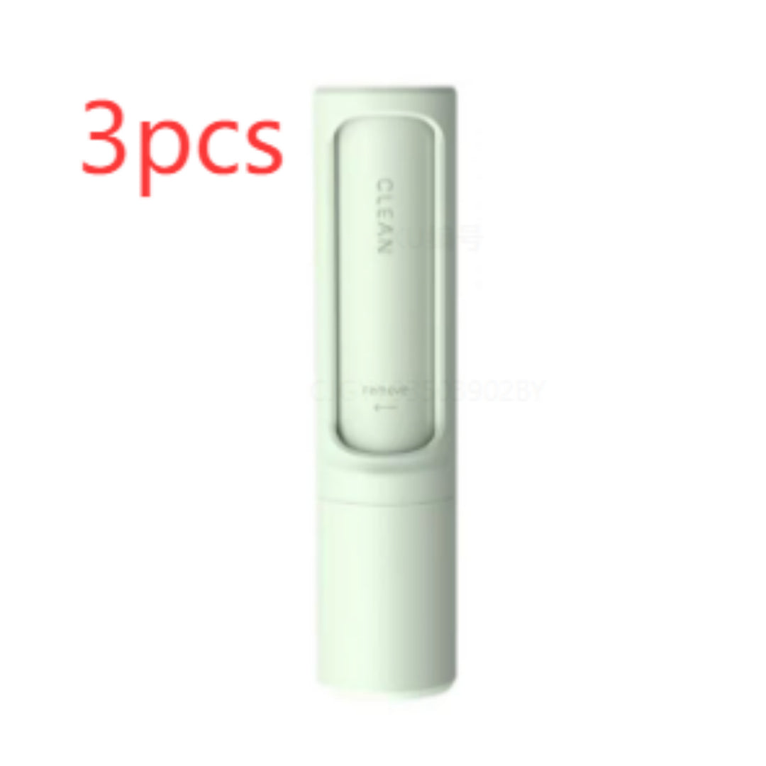 2-in-1 Reusable Pet Hair Remover Brush - Self-Cleaning Lint Roller for Furniture & Clothes