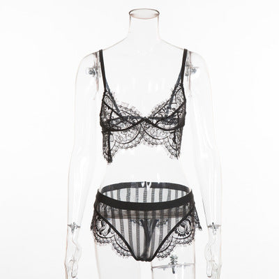 Women’s Lace Split Underwear Lingerie Set