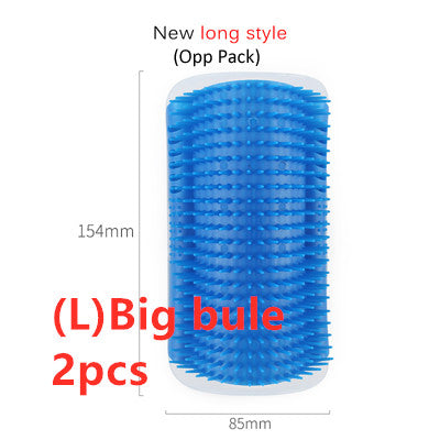 Cat Self-Grooming Corner Brush - Wall-Mounted Massage Comb for Cats