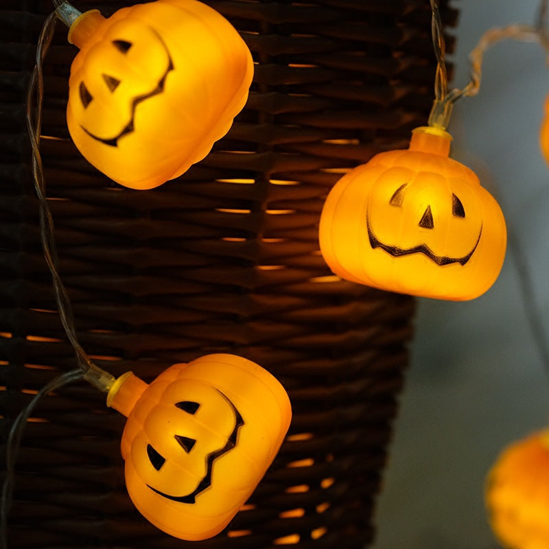 Halloween LED String Lights - Pumpkin, Ghost & Bat Fairy Lights for Indoor & Outdoor Decor