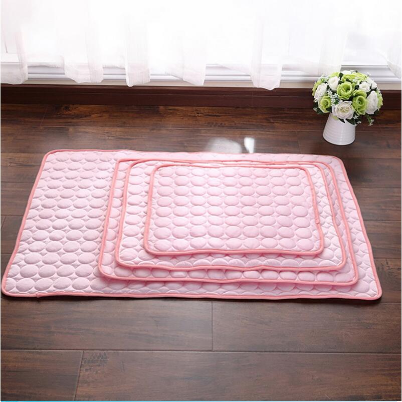 Pet Cooling Mat - Ice Silk Summer Bed Pad for Dogs & Cats, Multiple Sizes