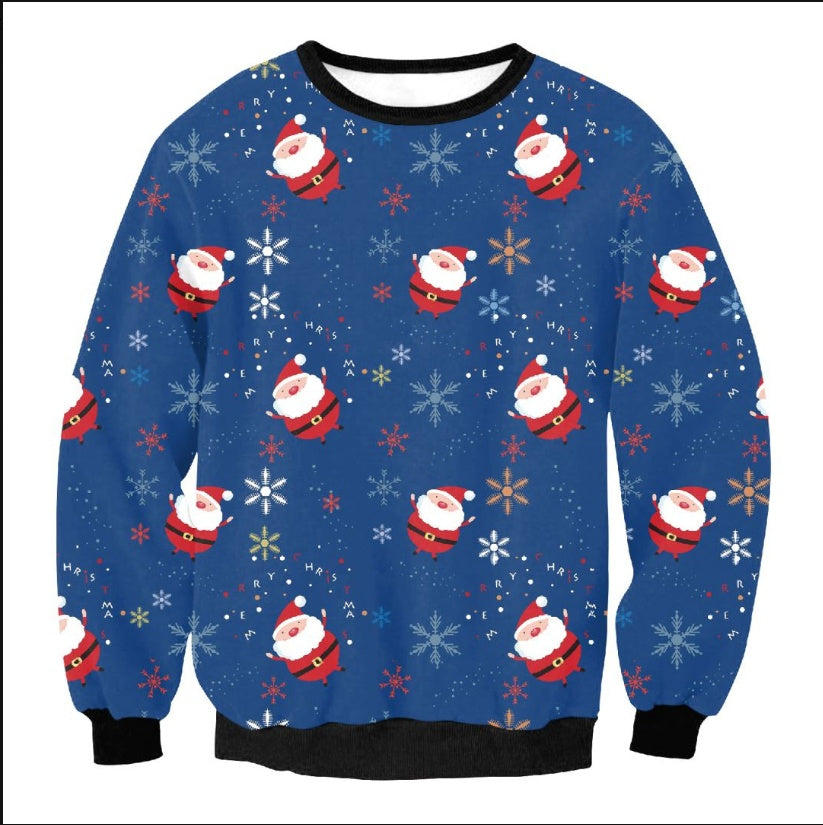 UGLY Christmas Sweater Vacation Santa Elf Funny Women's Men Sweaters
