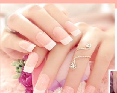 Nail Art Finished French Long Fake Patch