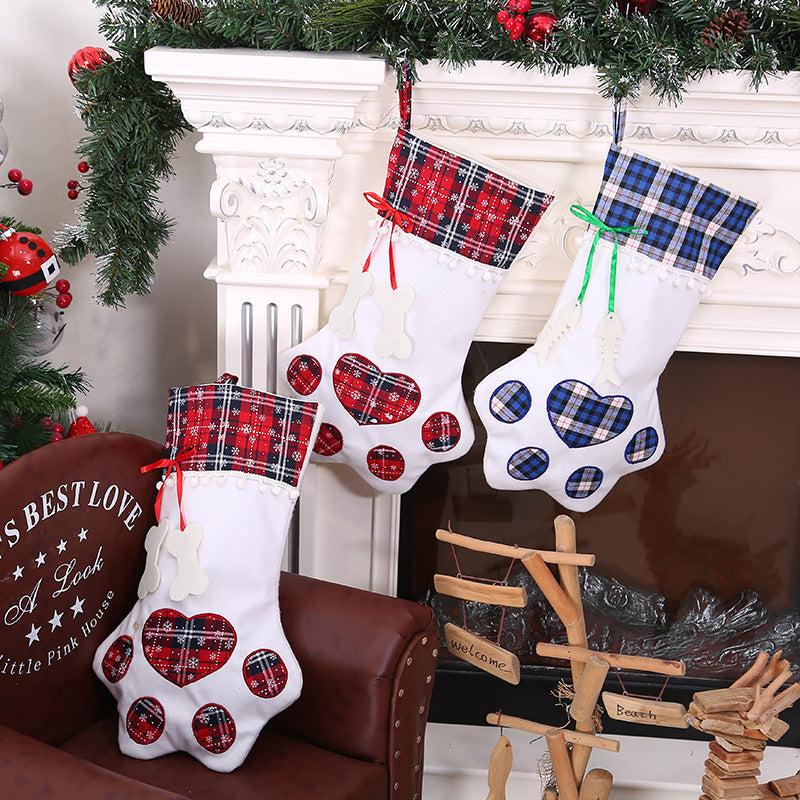 Christmas Dog Paw Stocking | Holiday Gift
