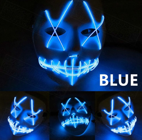 Halloween LED Glowing Full Face Mask