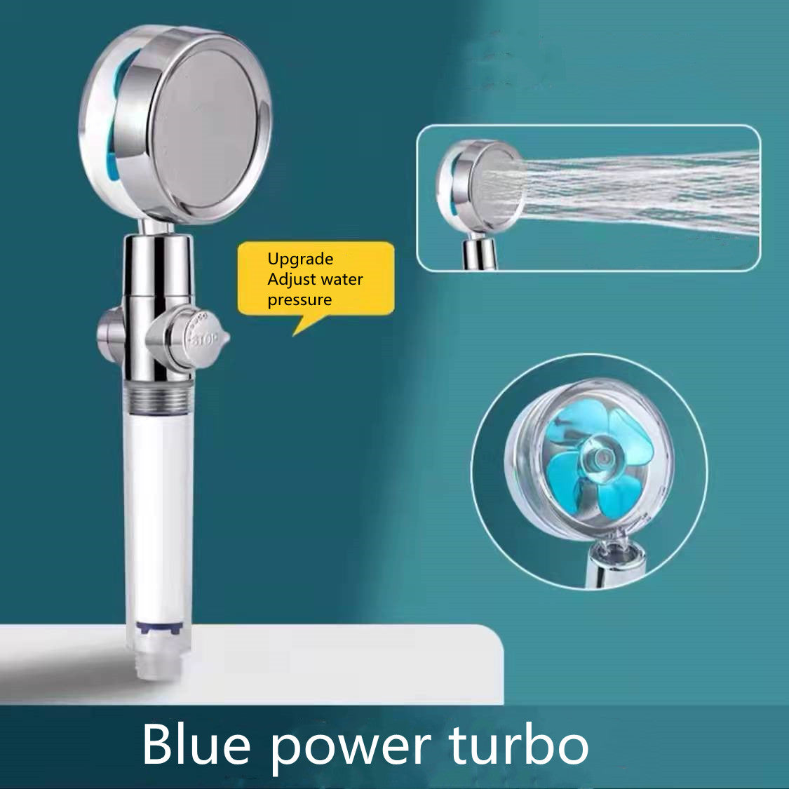 360° Rotating Water Saving Shower Head - High Pressure Rain Spray Nozzle