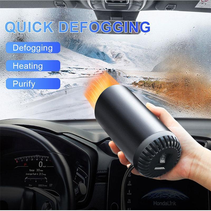 12V Car Heater & Defroster - Windshield Warm Air Blower