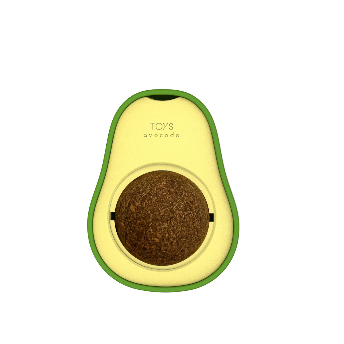 Avocado Catnip Ball Toy - 360° Rotating Wall-Mounted Mint Lick Toy for Cats