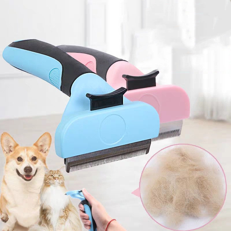 Pet Detangling Brush - Ergonomic Dog & Cat Grooming Comb