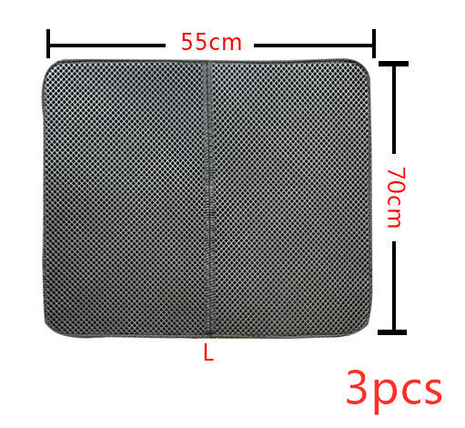 Double Layer Cat Litter Mat - Waterproof Litter Trapping Mat, Easy to Clean