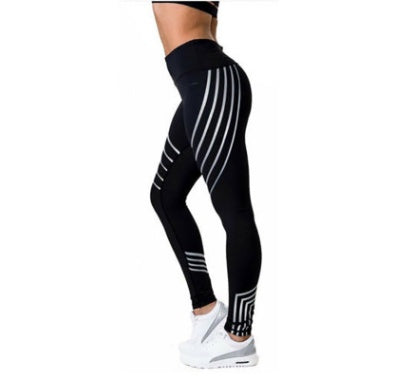 Women Workout Leggings Pants Leggins Fitness Night Glowing Autumn
