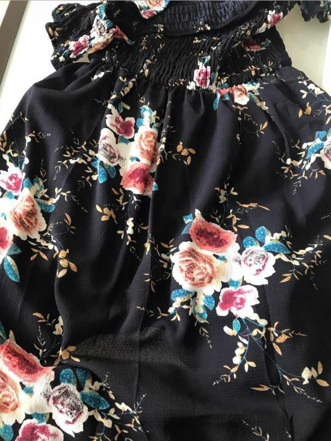 Boho Style Long Dress Women Off Shoulder Beach Summer Dresses