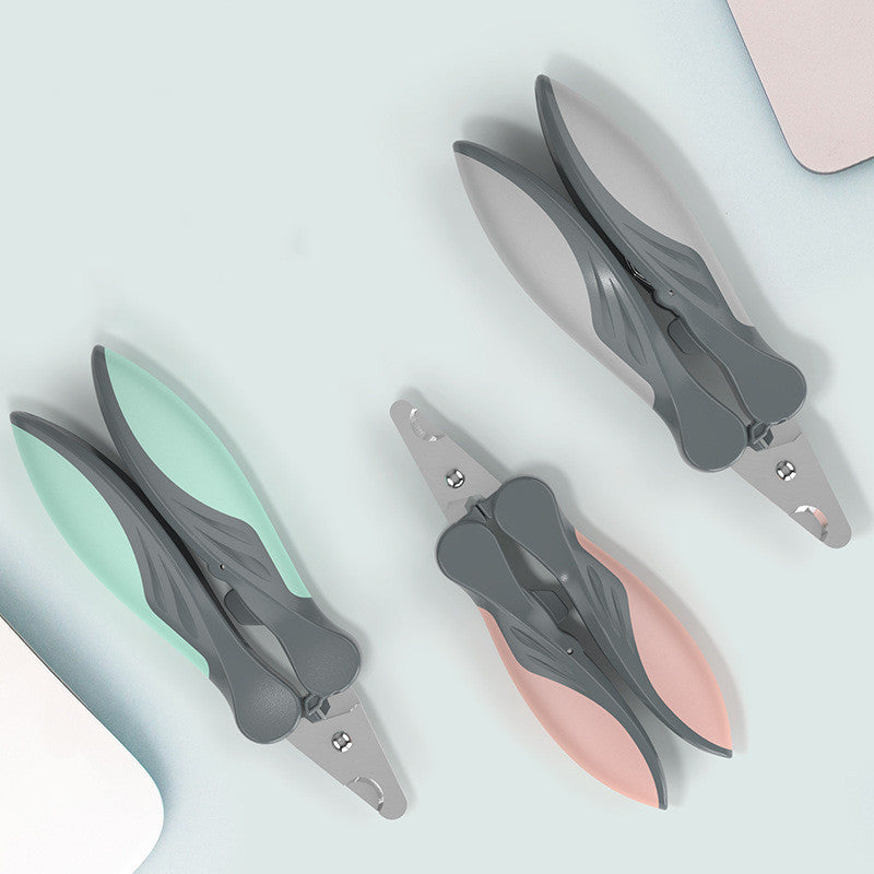 Pet Nail Clippers - Stainless Steel Dog & Cat Claw Trimmer with Soft Grip