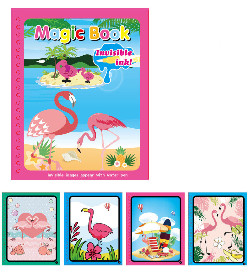 Kids Magic Water Painting Book - Reusable Coloring Doodle Book