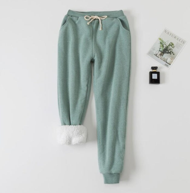 Lamb Velvet Padded Sweatpants – Women's Pants