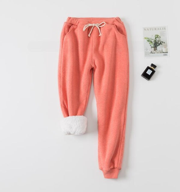 Lamb Velvet Padded Sweatpants – Women's Pants