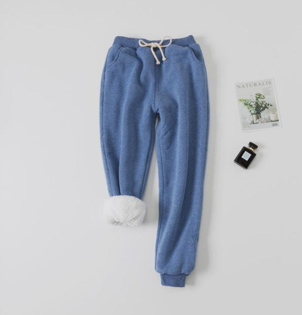 Lamb Velvet Padded Sweatpants – Women's Pants