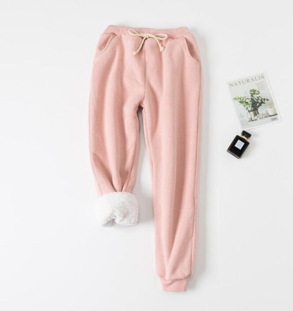 Lamb Velvet Padded Sweatpants – Women's Pants