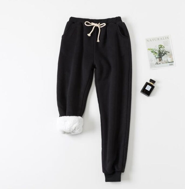 Lamb Velvet Padded Sweatpants – Women's Pants