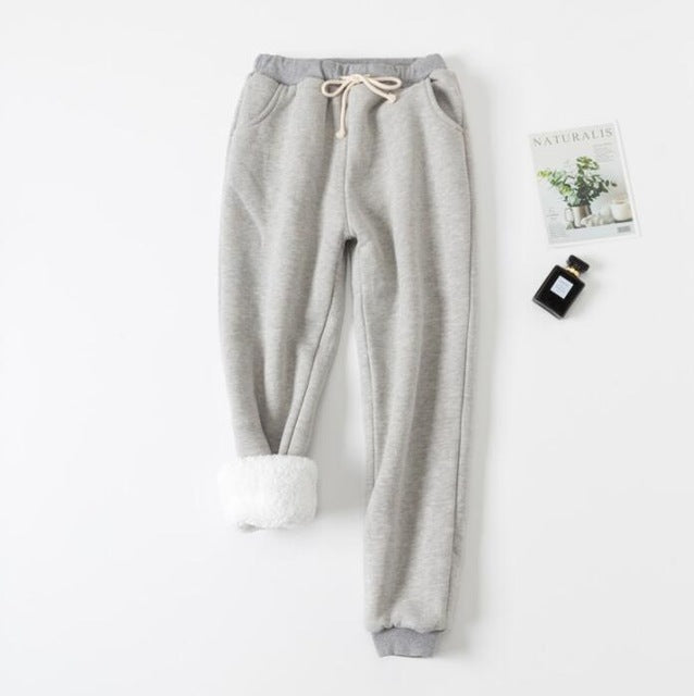 Lamb Velvet Padded Sweatpants – Women's Pants