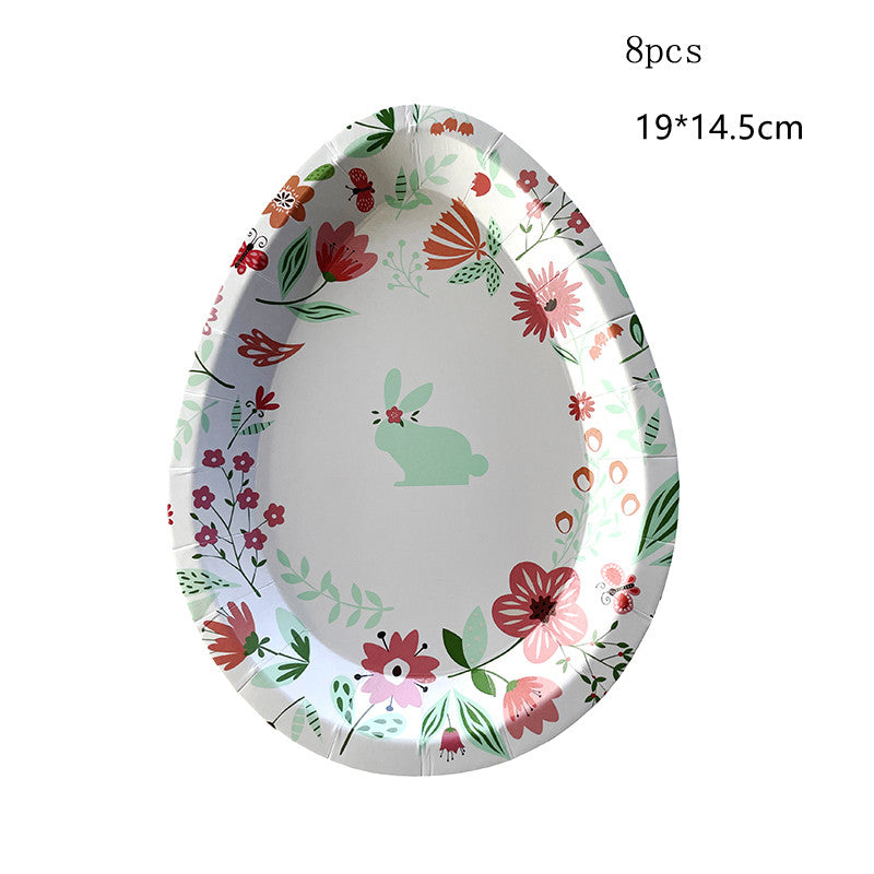 Easter Bunny Party Tableware Set - Paper Plates & Cups
