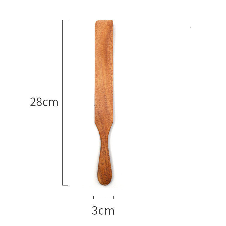 Teak Wood Cooking Spatula & Salad Spoon - Non-Scratch Kitchen Utensil