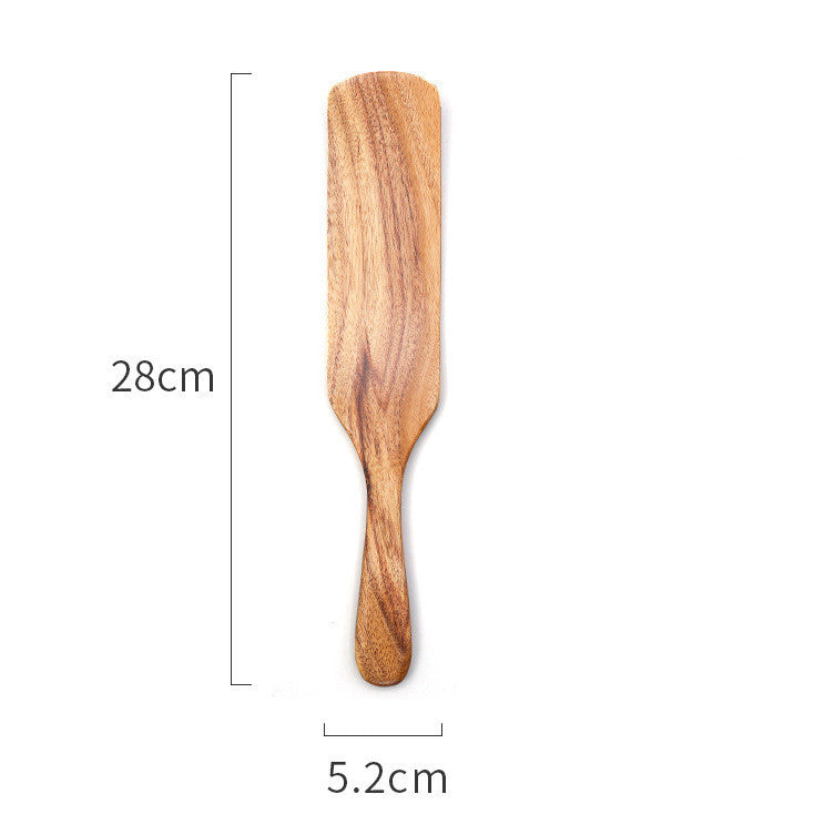 Teak Wood Cooking Spatula & Salad Spoon - Non-Scratch Kitchen Utensil