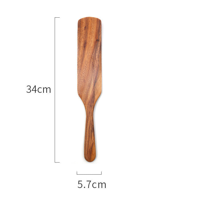 Teak Wood Cooking Spatula & Salad Spoon - Non-Scratch Kitchen Utensil