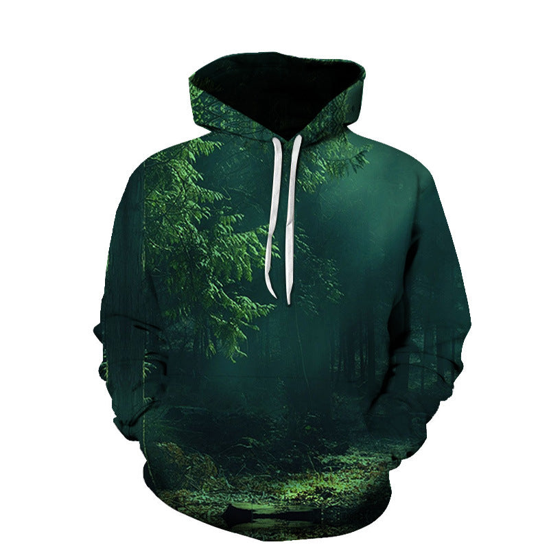Beach Maple Leaf Couples Sport Sweaters Men and Women Casual Hoodies