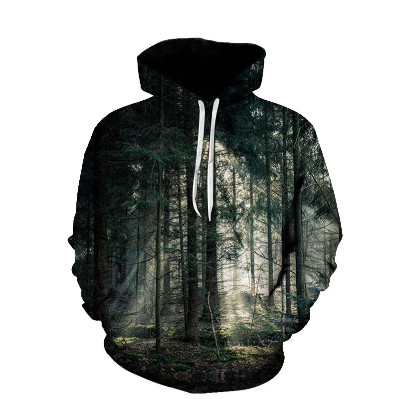 Beach Maple Leaf Couples Sport Sweaters Men and Women Casual Hoodies