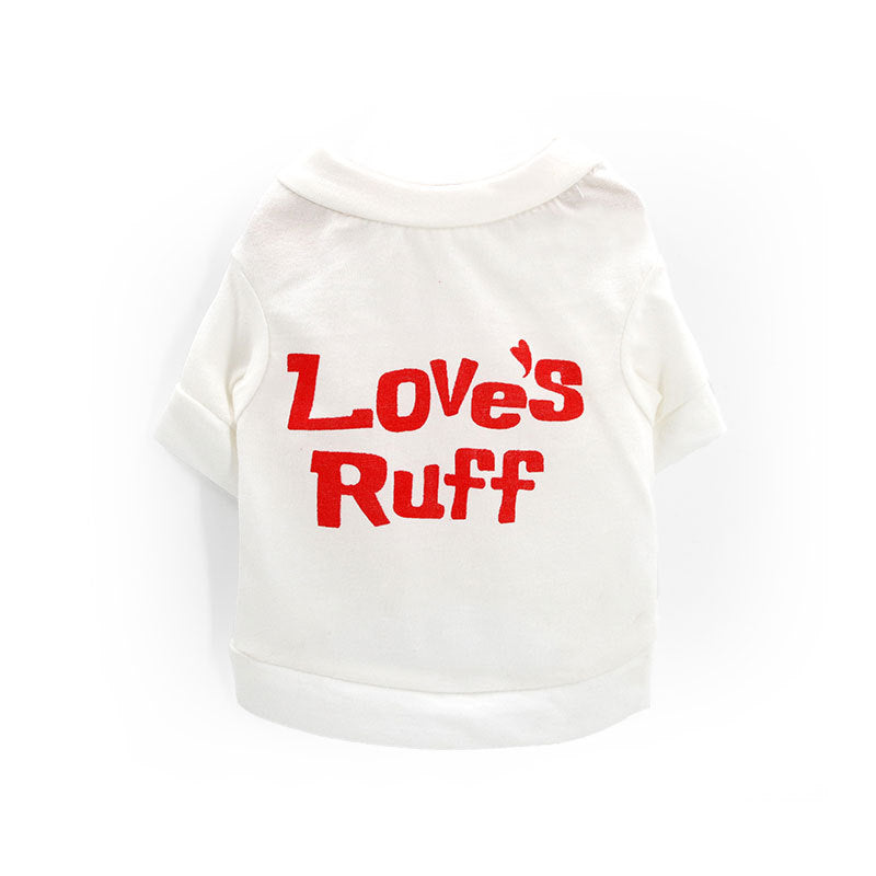 Cute Printed Cotton Dog T-Shirt - Soft Breathable Summer Pet Clothes for Small Dogs & Cats