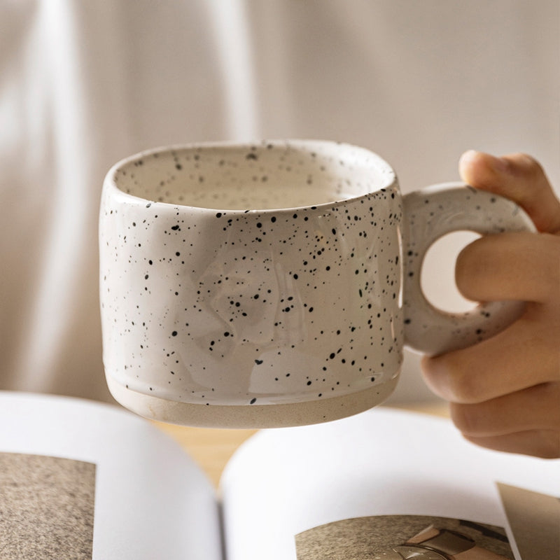 Candy Color 280ml Ceramic Mug with Handle - Cute Coffee Cup