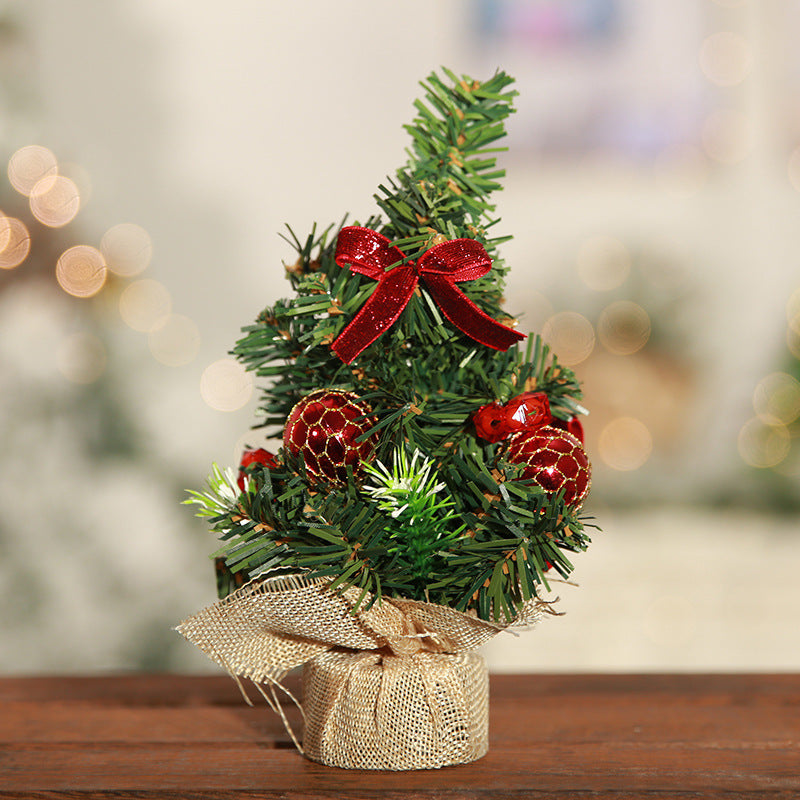 Christmas Mini Tree Desktop Decoration | Xmas Holiday Decor